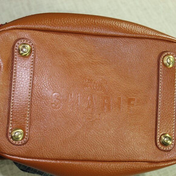 RARE Vintage Sharif Denim and Leather Purse - Picture 3 of 10